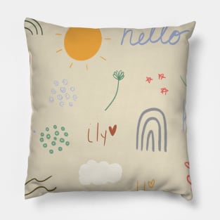 doodles pack Pillow