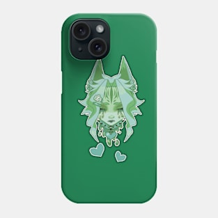 Drippy Green Neko Phone Case