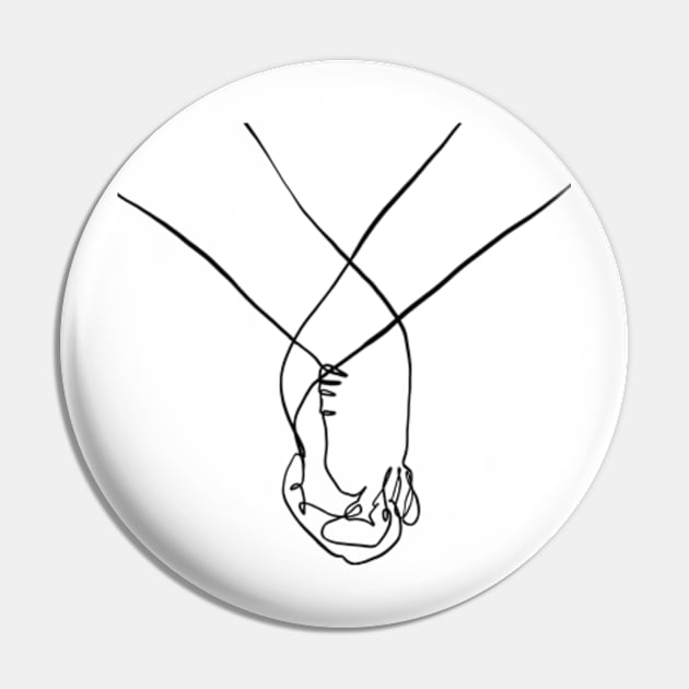 Romantic holding hands one line art Pin by Doodle Intent