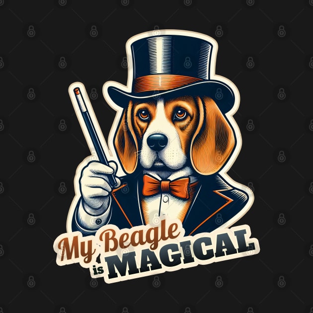 Beagle Magician by k9-tee