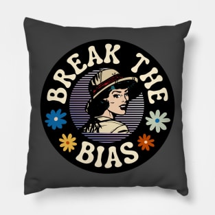 Break the Bias Detective Women International Day Pillow