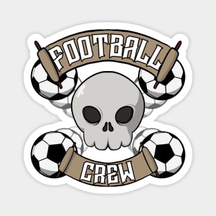 Soccer crew Jolly Roger pirate flag Magnet