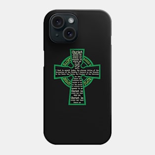 St. Patrick'S Breastplate Lorica Prayer Catholic Irish Cross Phone Case