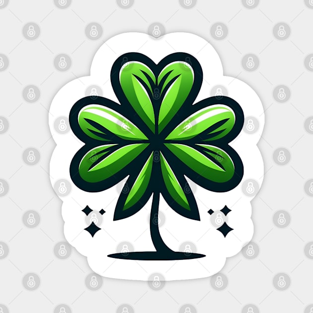 Lucky Clover: A Symbol of Fortune Magnet by Teeeshirt