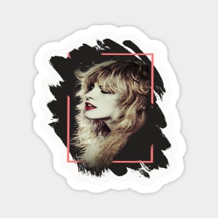 Stevie Nicks-brush frame Magnet