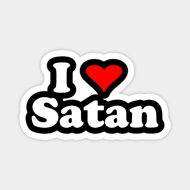 I Love Satan Magnet by babydollchic