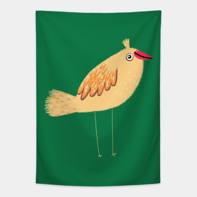 Yellow Bird Tapestry by Sophie Corrigan