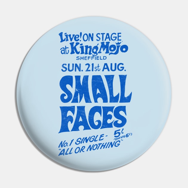 Small Faces / 60s Retro Poster Design Pin by DankFutura