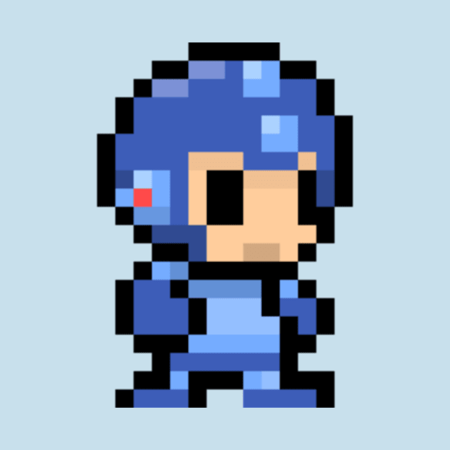 pixelated mega man by sweendle