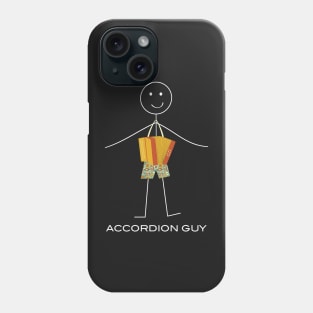 Funny Mens Button Accordion Design Phone Case