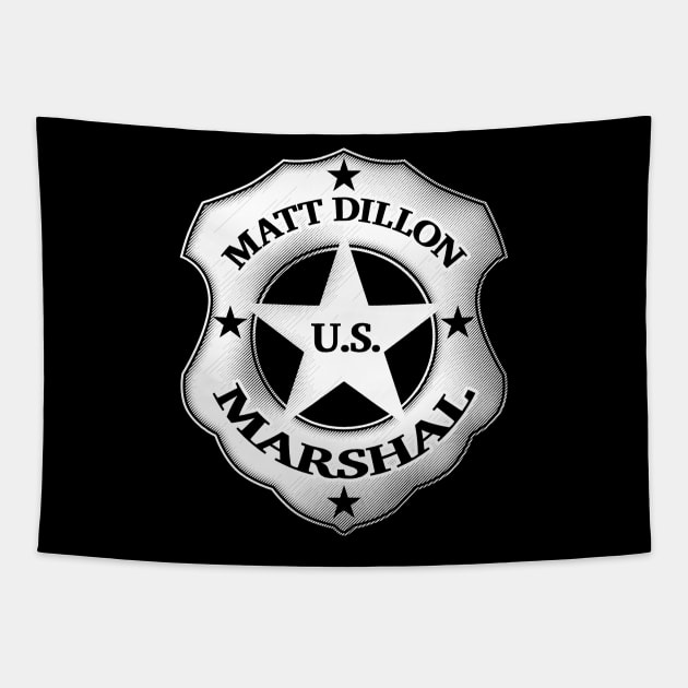 US Marshal Matt Dillon - Gunsmoke Tapestry by robotrobotROBOT