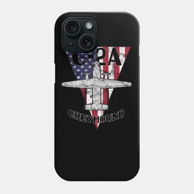 C-2A Greyhound Airplane Patriotic Airplane Vintage Phone Case by DesignedForFlight