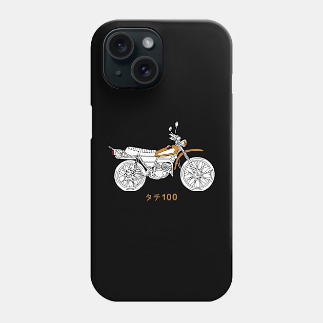 Vintage Motorcycle Phone Case by kalemstudio