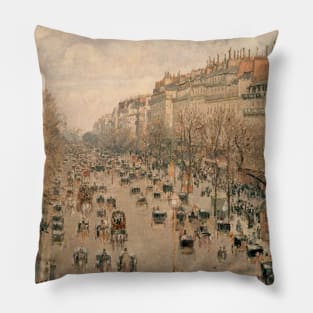 Boulevard Montmartre in Paris Pillow
