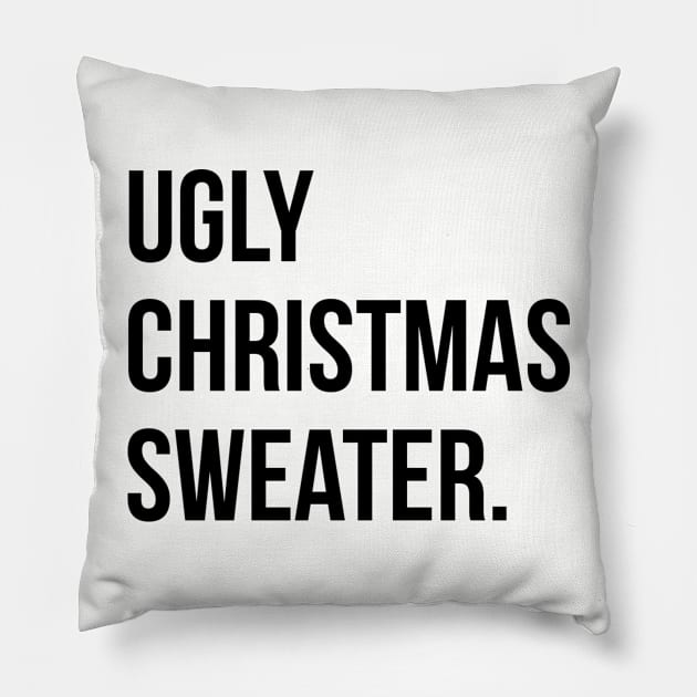 ugly Christmas sweater Pillow by EdgeGraphics97
