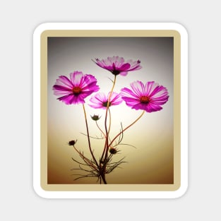 pink floral pattern Magnet