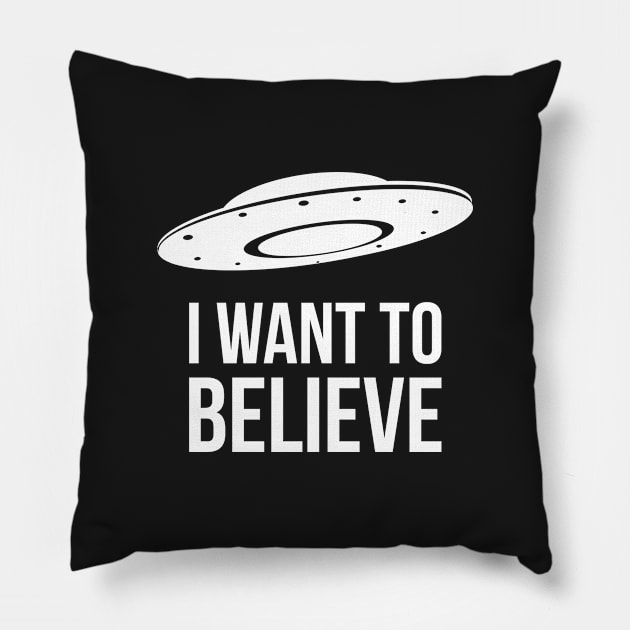 I want to believe funny alien Pillow by RedYolk