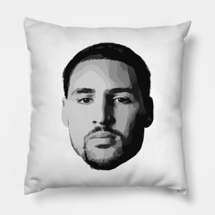 Klay Thompson Golden State Warriors Grayscale Pillow