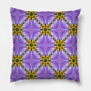 Shining gray flower seeds pattern. Pillow