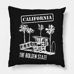 California The Golden State Pillow