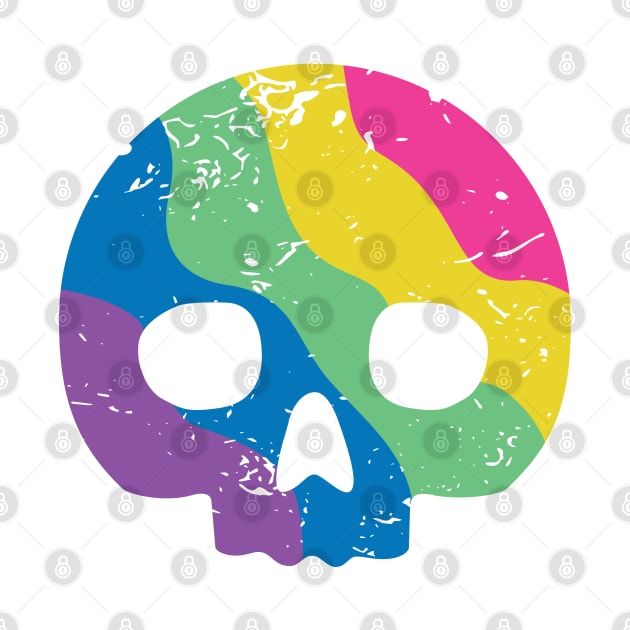 Skull Dot Rainbow by ameemax