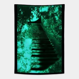 Piano in the Trees (green) Tapestry