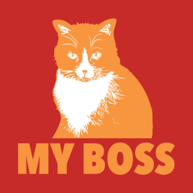 Orange Cat is My Boss by lada untung