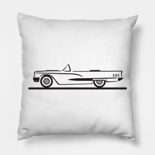 1960 Ford Thunderbird Convertible Pillow