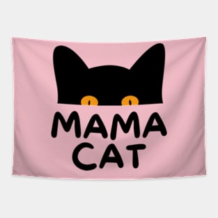 mama cat t shirt for cat lover Tapestry