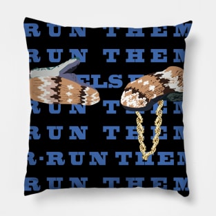 Bernie Runs The Jewels large Pillow