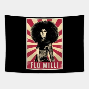 Retro Vintage Flo Milli Tapestry