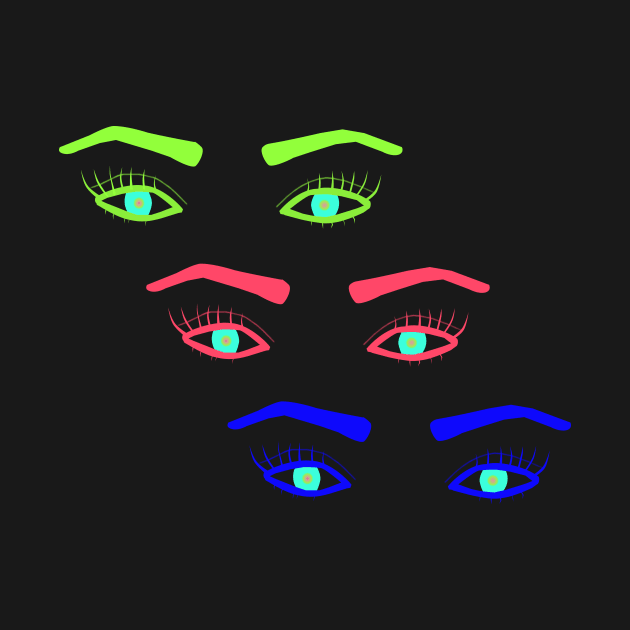 Neon Magical eyes by Ramilia