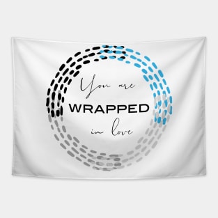 Wrapped In Love Blue Tapestry