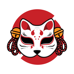 Japanese kitsune mask T-Shirt