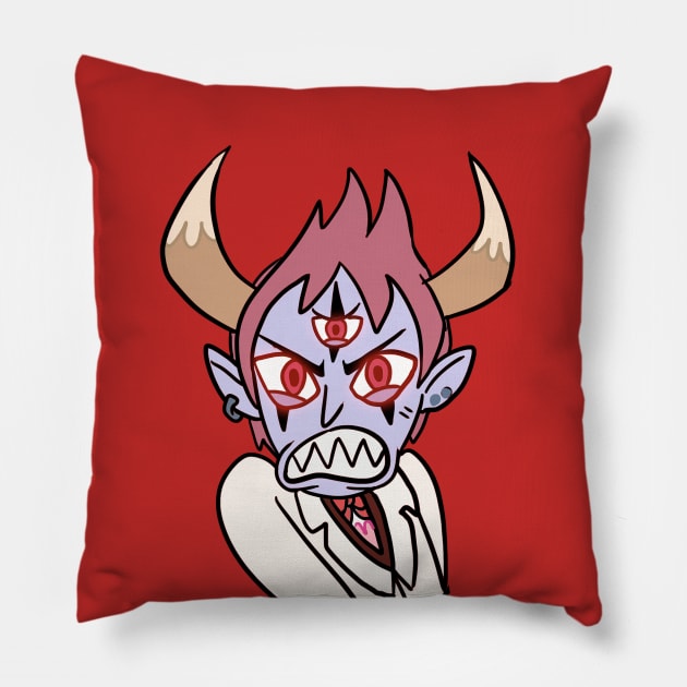 Star VS The Forces Of Evil! Tom Lucitor Sticker Pillow by Angsty-angst