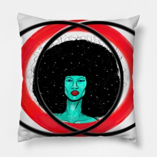 Afro universe design 2 Pillow