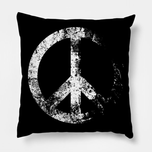 Peace Sign Pillow by Moncheng