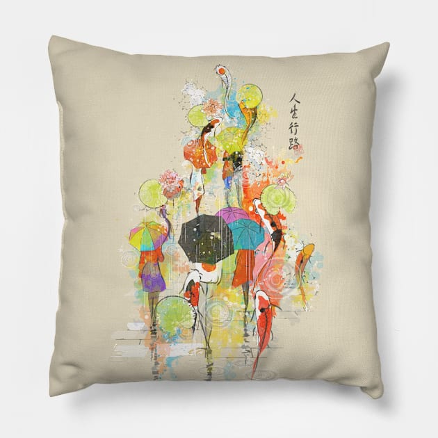 Journey of Life Pillow by jemae