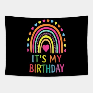 It's My Birthday Rainbow Tapestry