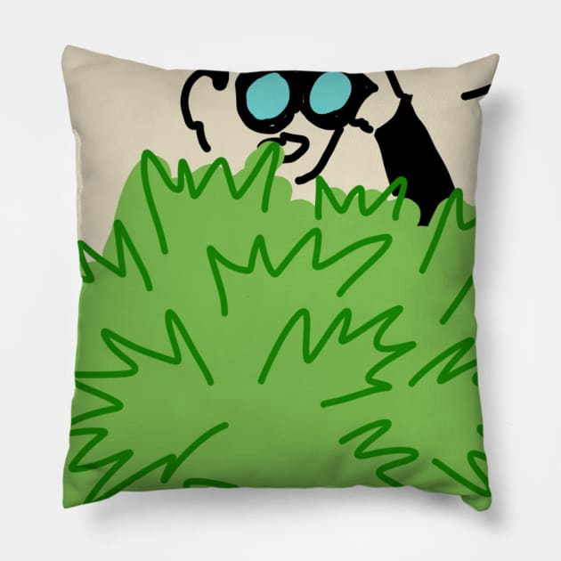 BINOCULARS MAN Pillow by ido_raz