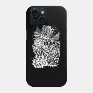 Mystic Skull (4) Hand Drawn Original Artwork. Phone Case