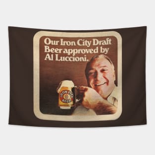 Iron City Beer "Al Approved" Retro Defunct Breweriana Tapestry