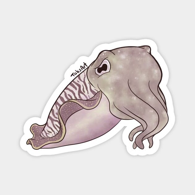 Cuttlefish Magnet by TaksArt