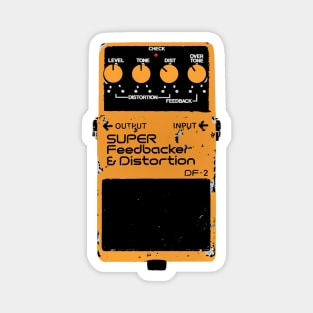 Super Feedback & Distortion Guitar FX Fan Art Design Magnet