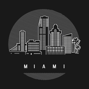 Miami Florida Skyline T-Shirt