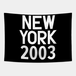 New York Birth Year Series: Modern Typography - New York 2003 Tapestry