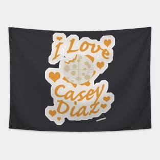 Casey Diaz Funny Quesadilla Cheesy Motto Tapestry