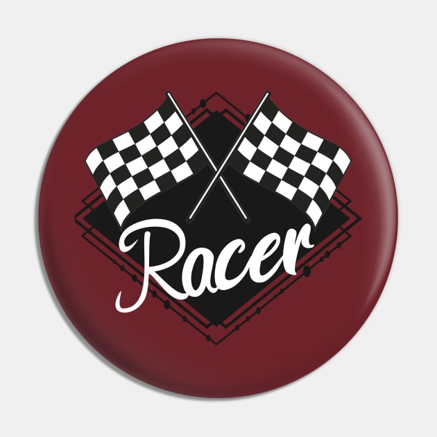 Racer Pin by maxcode