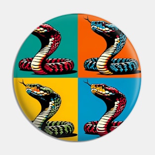 Viper Pop Art - Cool Venomous Snake Pin