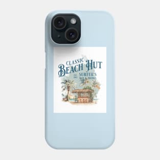 Classic Beach Hut - Surfer's Bar & Drinks Phone Case